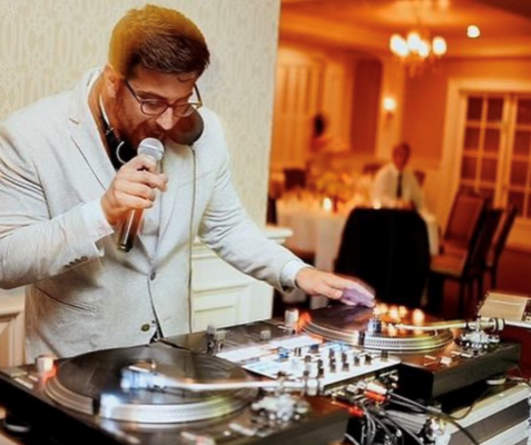 DJ Christian Lucas performing at Philly Wedding