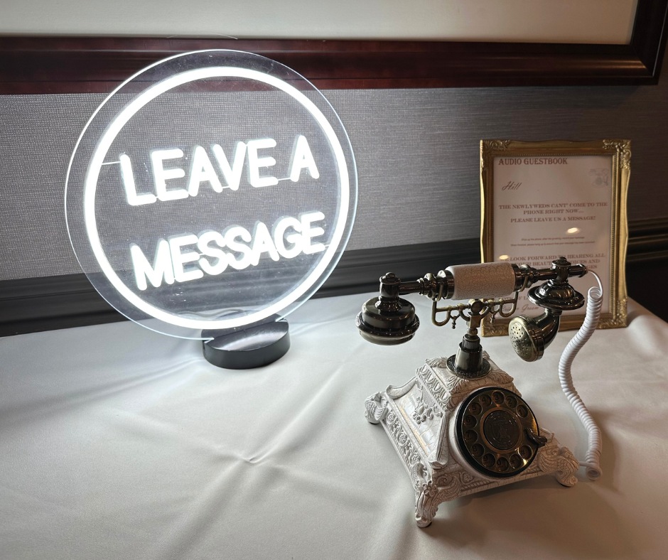 Phone Audio Guest Books are the perfect way to capture authentic, heartfelt memories directly from your wedding day, Click to learn more!