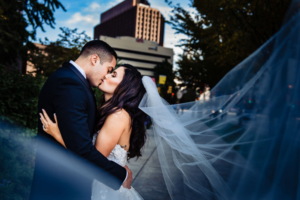 BVTLive! Affiliate Morby Photography image with bride and groom -Photographed by Morby Photography, LLC at Please Touch Museum in Philadelphia, PA