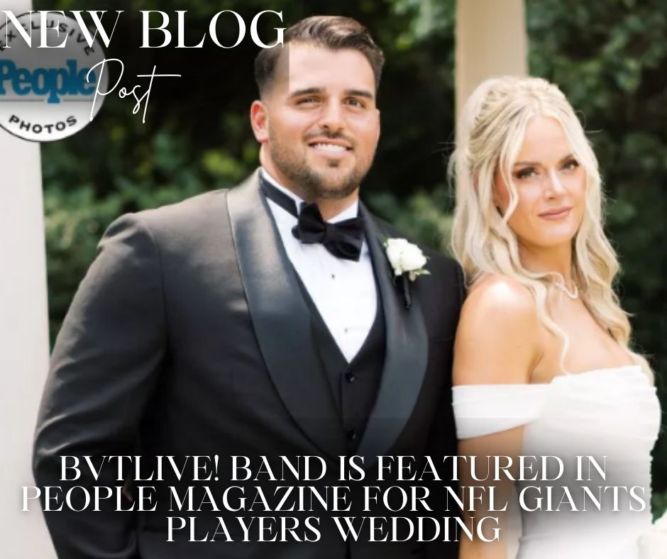 New Blog Post BVTLive! Band Featured in People Magazine for NFL Giants Players Wedding