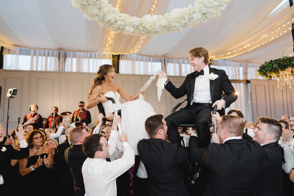 Happy Bride and Groom at Water Works by Cescaphe Photo by Asya Photography