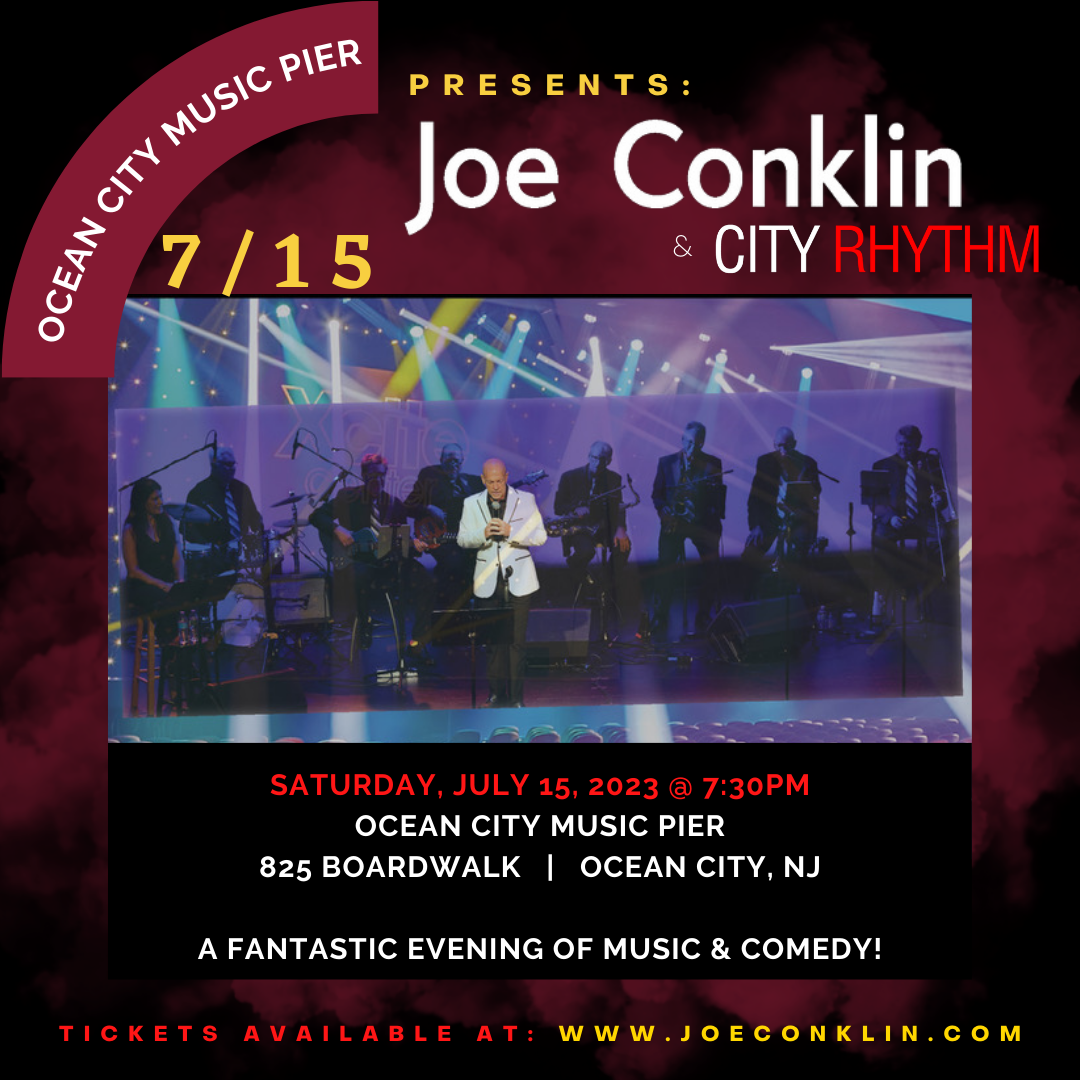 City Rhthm Orchestra performs with Joe Conklin at the Ocean City Music Pier on July 15, 2023