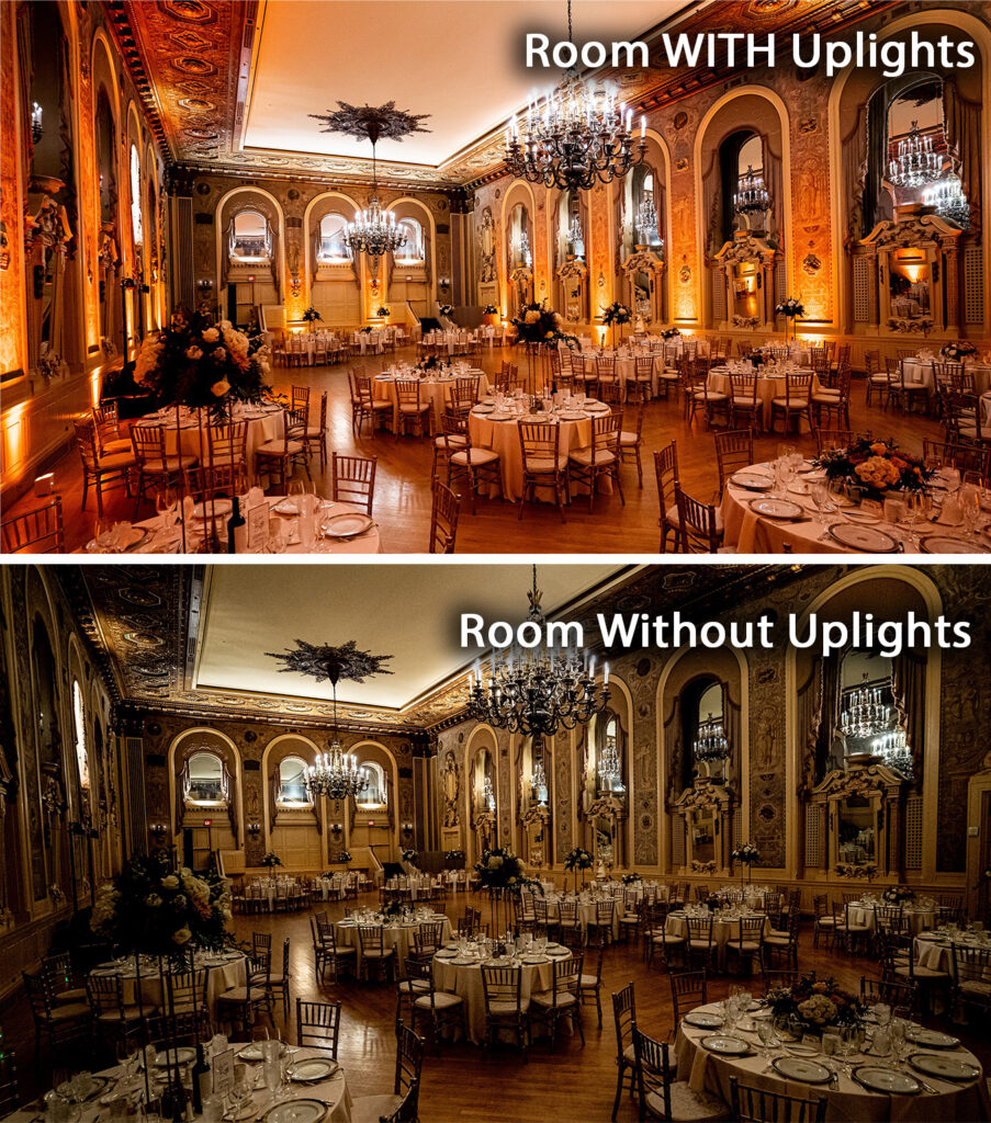 Uplighting Before and After Example