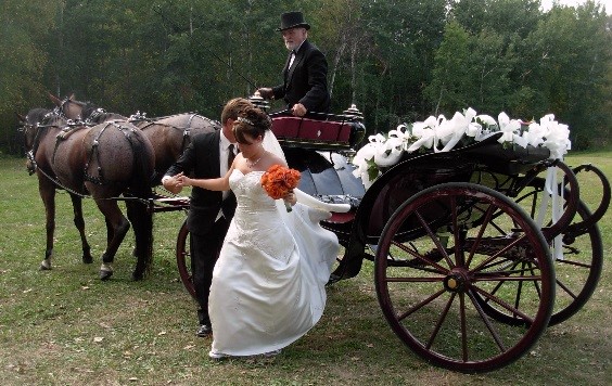 unique wedding transportation