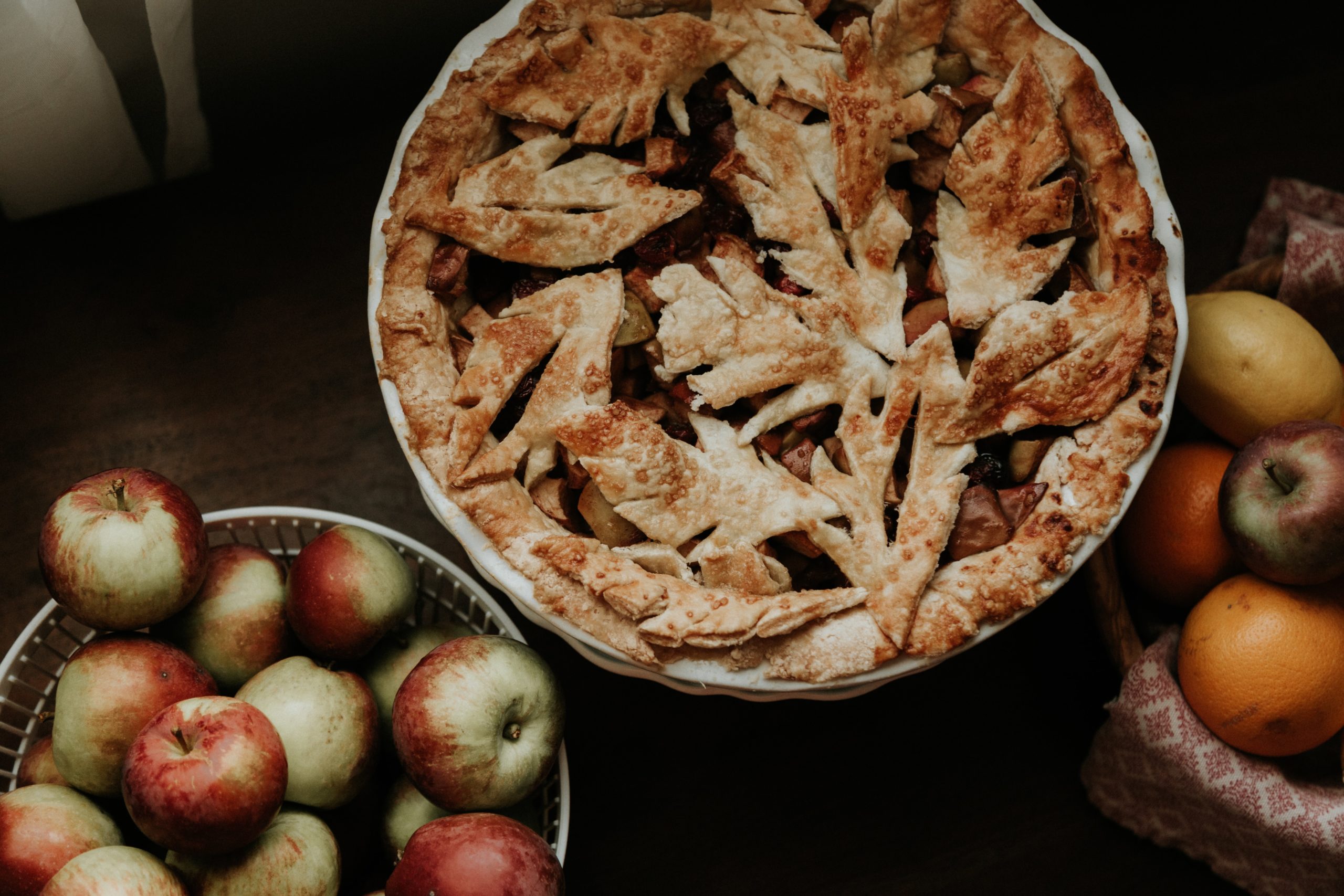 Fall pies with apples 